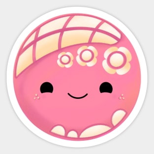 Pink Concha (Pan Dulce Art) Sticker